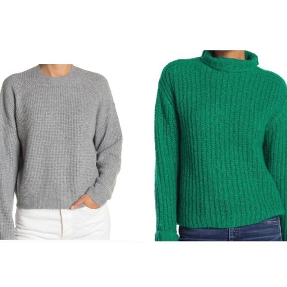Abound Sweaters - Abound Green Golf and Gray Sweater Set